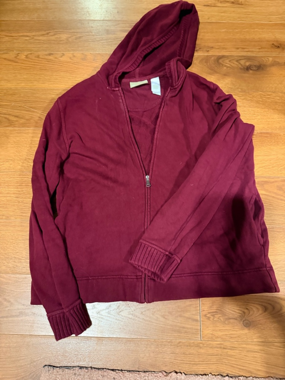 Liz Claiborne Wine Red Knit Cardigan
